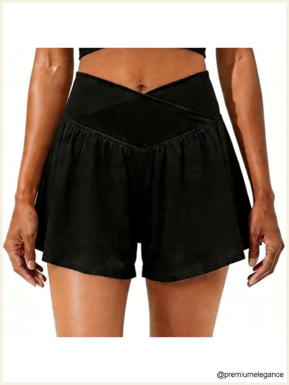 Women's Flowy 2 in 1 Running Shorts High Waisted with Liner & Pocket
